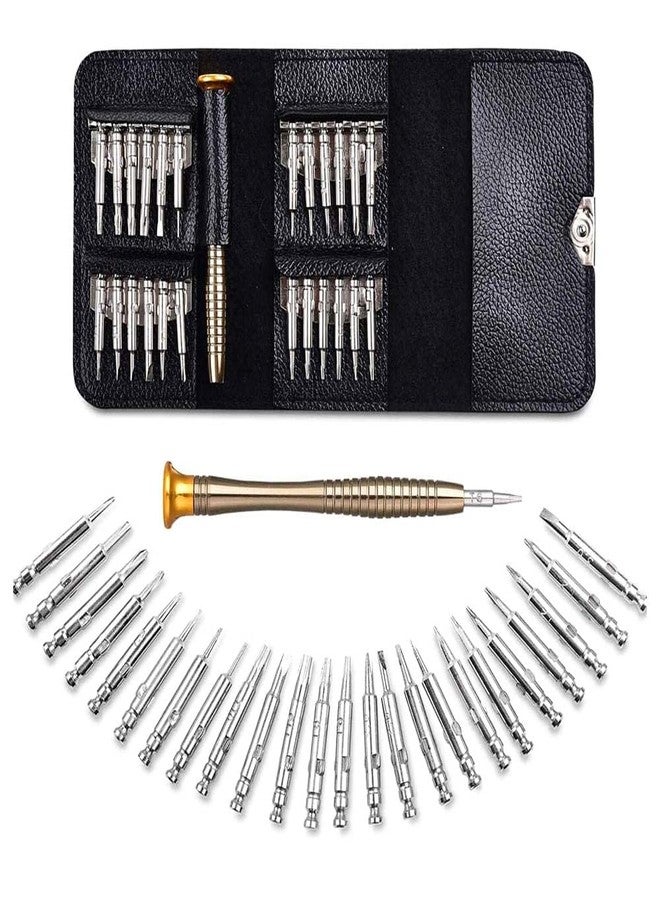 NVF 25 in 1 Precision Screwdriver Set Multi Pocket Repair Tool Kit Torx Cell Phone Laptop Mini Electronic Opening for PC Camera Watch Universal Tablet Portable Wallet Repairing - Image 1